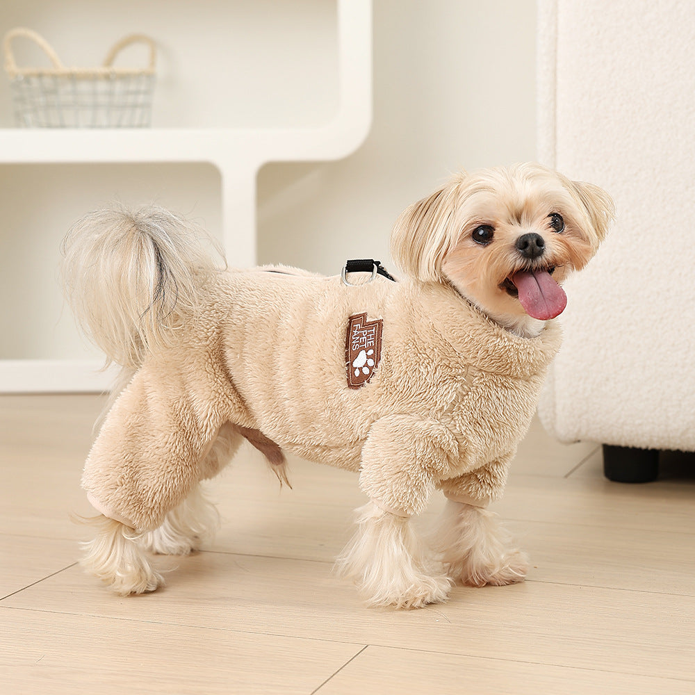 CozyPaws™ Double-Sided Plush Pet Jacket – Warm & Comfortable Dog Clothing