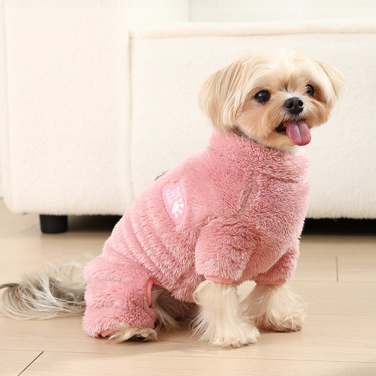 CozyPaws™ Double-Sided Plush Pet Jacket – Warm & Comfortable Dog Clothing