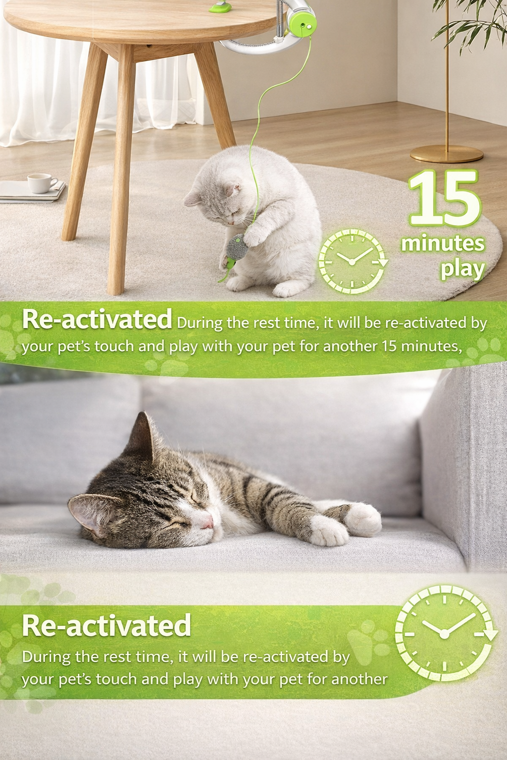 PouncePlay™ Interactive Cat Toy