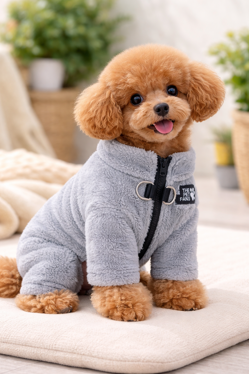 CozyPaws™ Double-Sided Plush Pet Jacket – Warm & Comfortable Dog Clothing