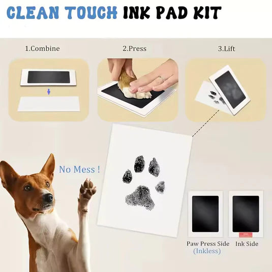 ForeverPaws™ Inkless Paw Print Kit – Pet Memory Keepsake for Dogs & Cats